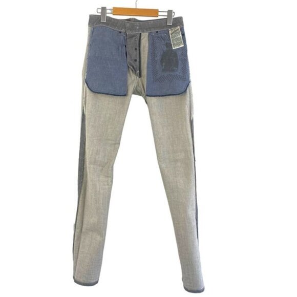 DIESEL Black Gold Superbia Wash BG80M Grey Slim Tapered Denim Jeans US 30 - Picture 3 of 16